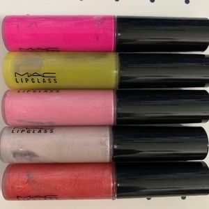 MAC Lipglass x5